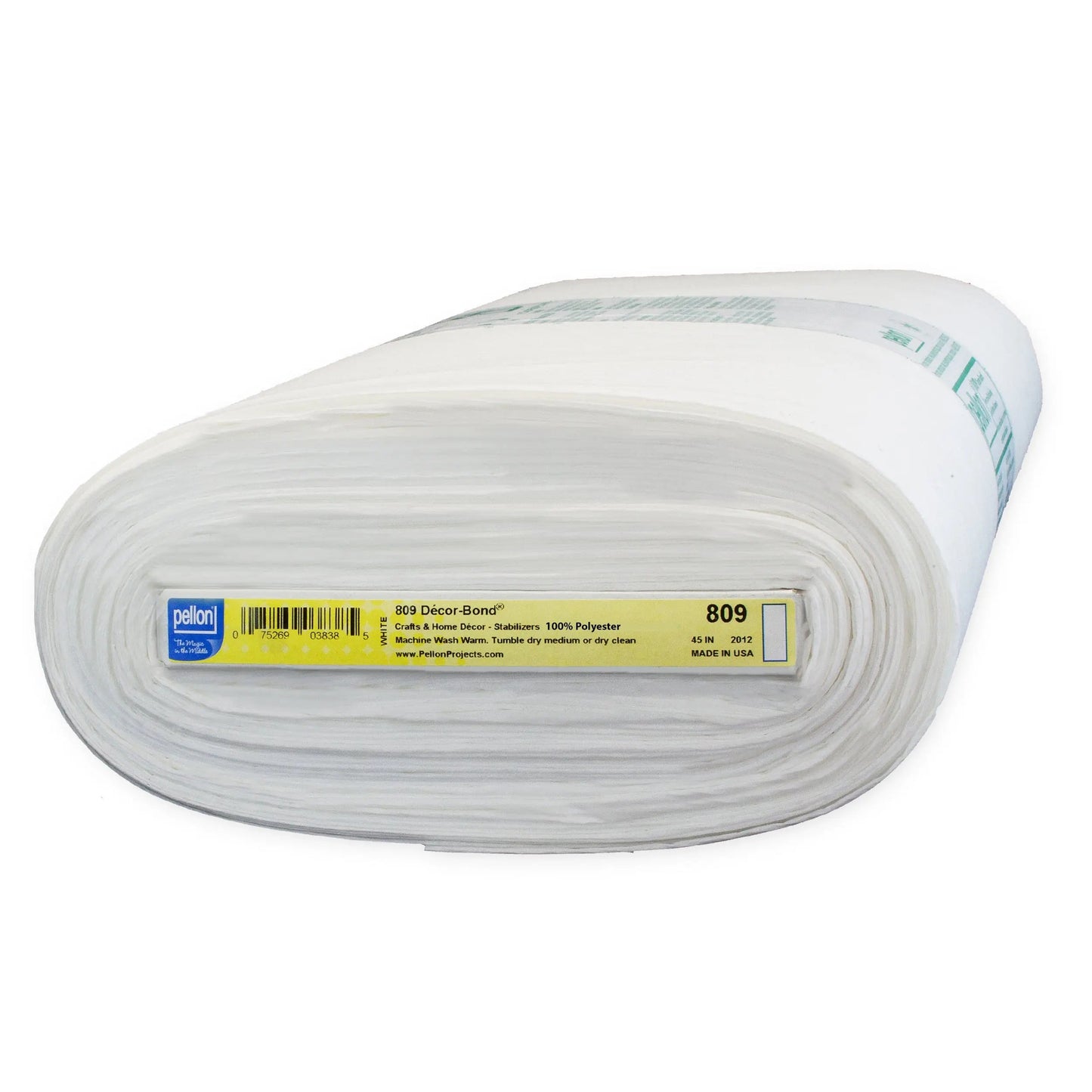 Pellon® 809 Décor-Bond® Stabilizer 45" x 10 yards Bolt. Color: White.
