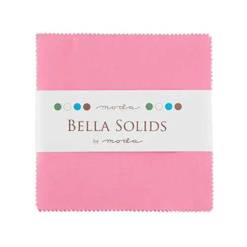 Pink Bella Solids 30's Pin Charm Pack Precuts