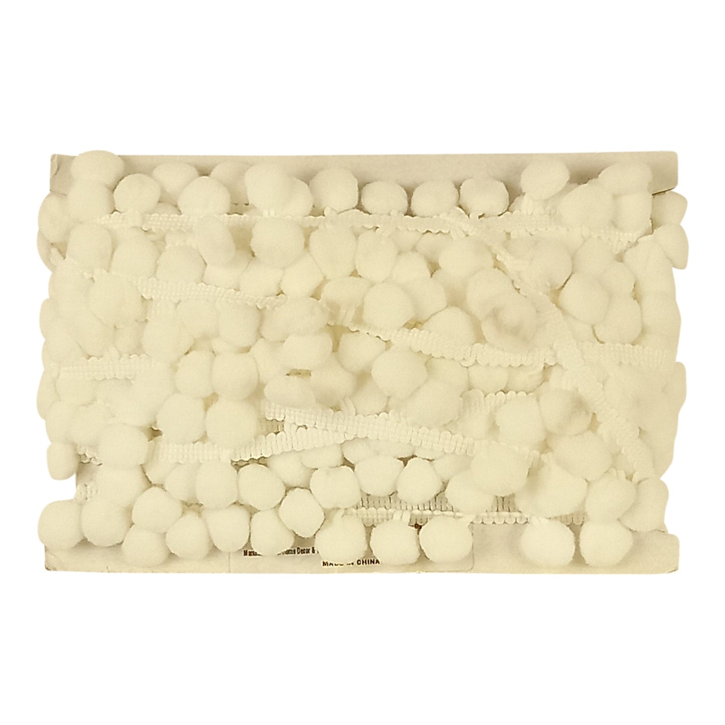 Pom Pom Collection - 5/8" width X 10 Yards in White