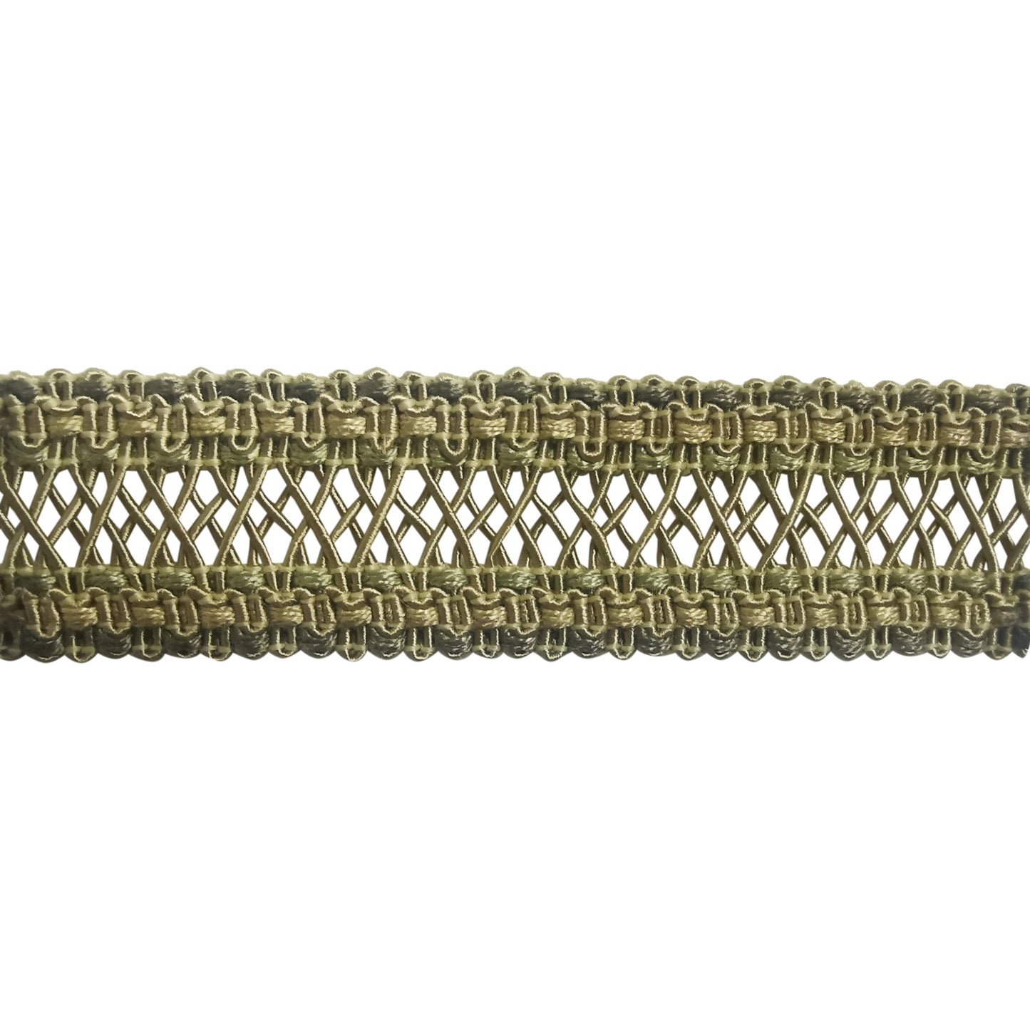 Pompeii Collection - 1" width BRAID (25 Yard Roll) - BR-7095-83/10 Mocha and Brown