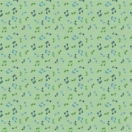 Press Play Tonal Notes 43"/44" Fabric Per Yard