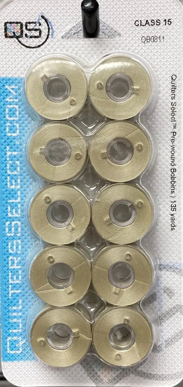 Quilters Select Bobbins - Class 15- ANGORA WHITE