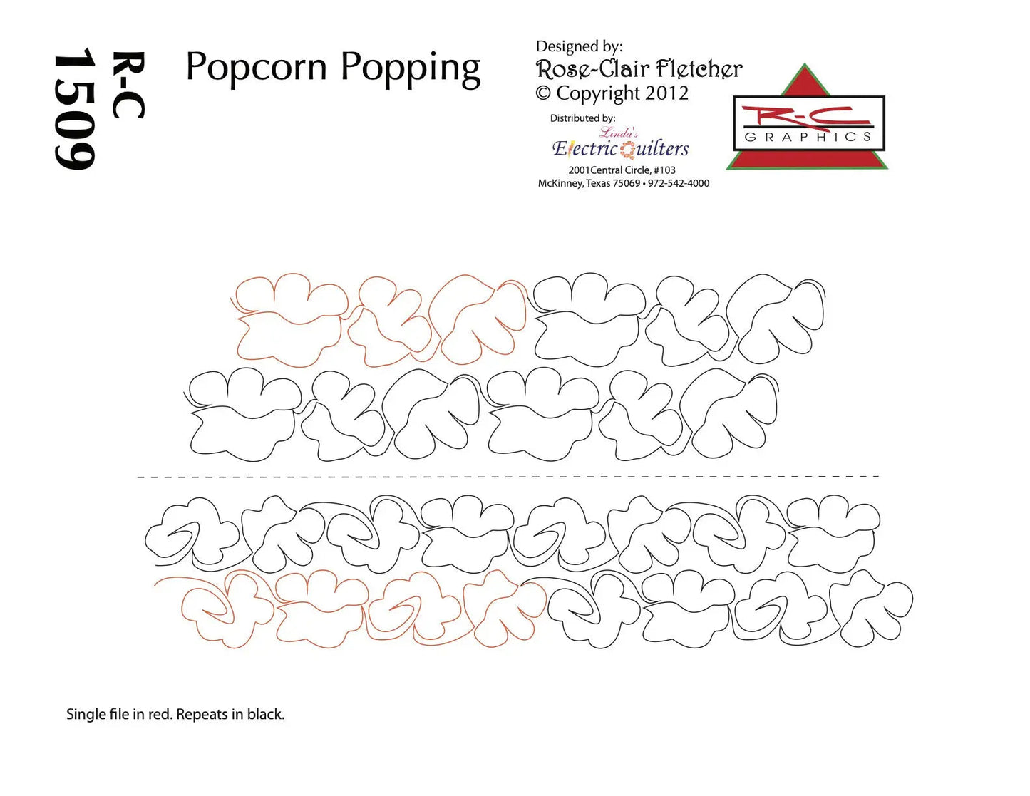 1509 Popcorn Popping Pantograph by Rose-Clair Fletcher