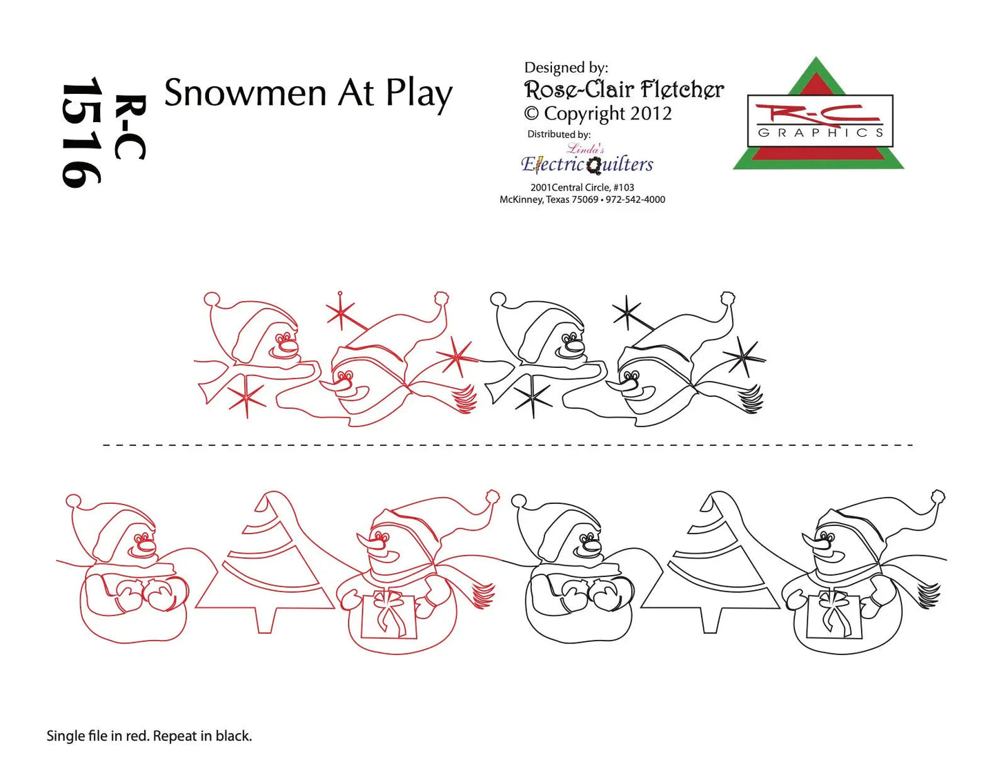 1516 Smowmen At Play Pantograph by Rose-Clair Fletcher