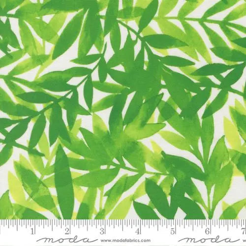 Radiant Grass Leaf Blenders Cotton 44"/45" Fabric Per Yard