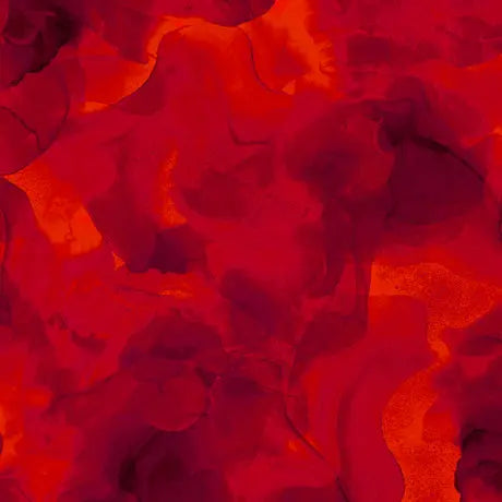 Red Aura Watercolor Blender Wideback Cotton Fabric per yard