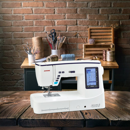 Janome Skyline S7 Anniversary Edition Computerized Quilting Machine w/ FREE Bonus Bundle