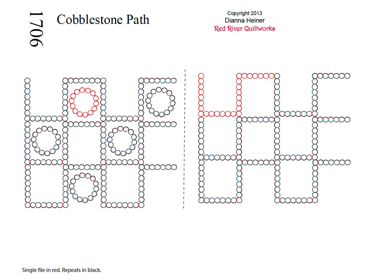 1706 Cobblestone Path Combo W/ Blocks Pantograph