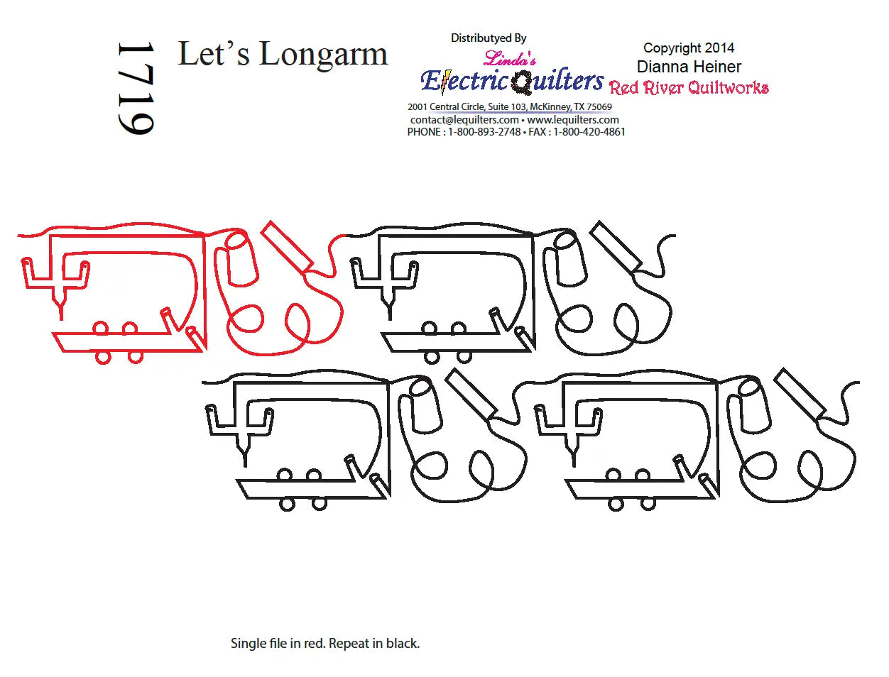 1719 Let'S Longarm Pantograph