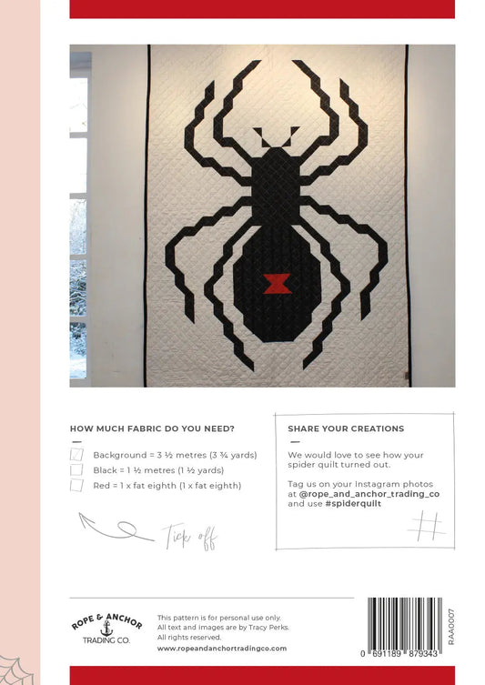 Spider Quilt Pattern
