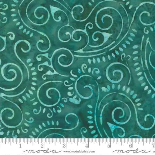 Sunburst Batiks Lagoon 4370-32 Cotton 44"/45" Fabric Per Yard