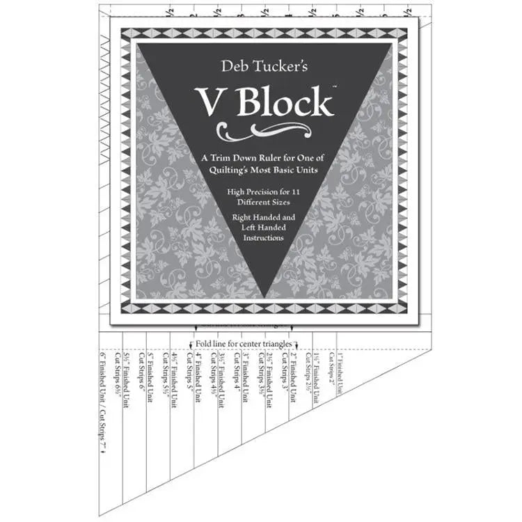 V Block Trimmer Ruler by Studio 180 Design