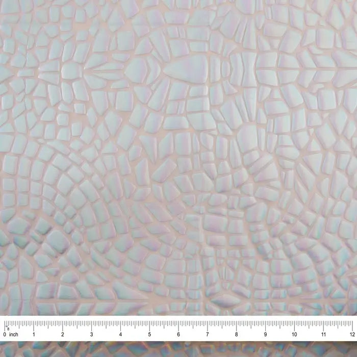 Yaya Han 4 Way Broken Glass Mirror 57" White Fabric Per Yard