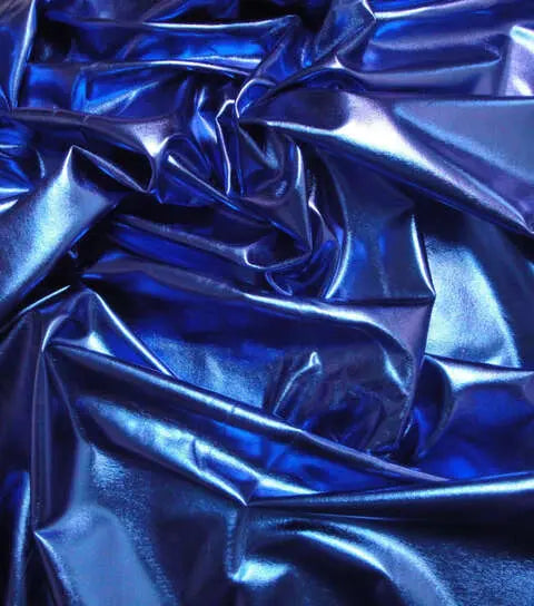 Yaya Han 4 Way Metallic 59" Cobalt Fabric Per Yard