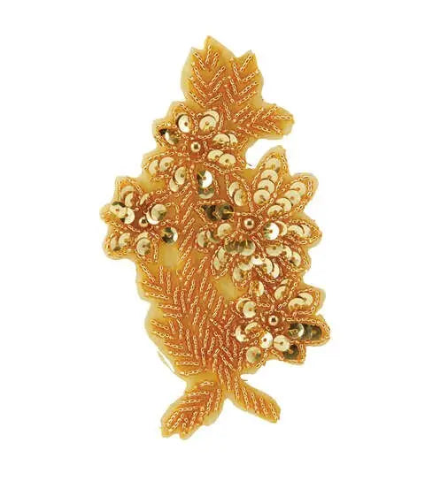 Yaya Han Cosplay Sew on Flower Applique Gold
