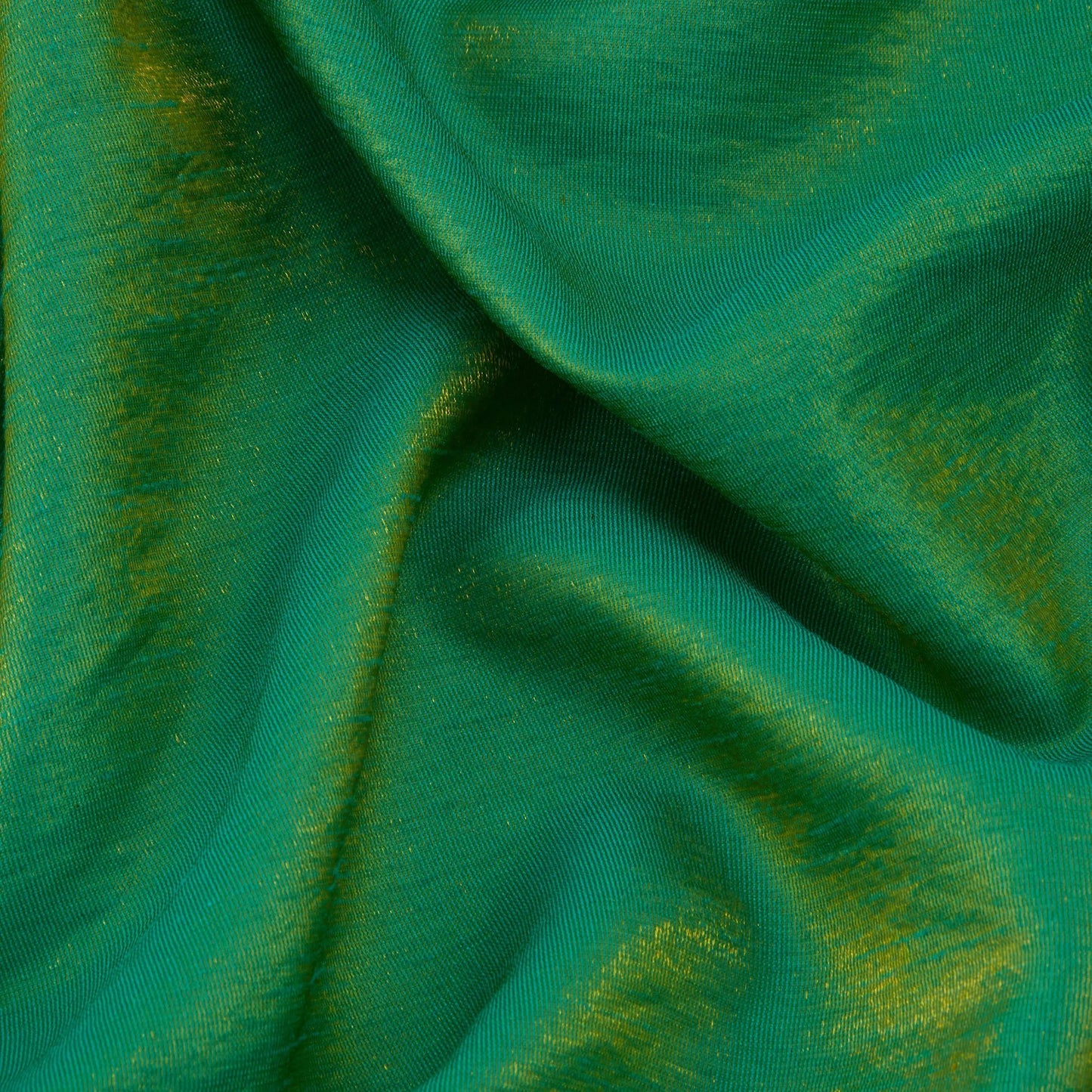 Yaya Han Dual Fantasy Dupioni 54" Emerald Gold Fabric Per Yard