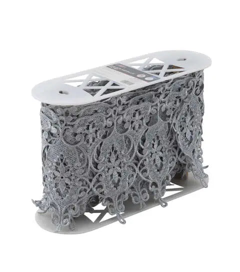 Yaya Han Sew On Bianca Metallic Silver Trim - Per Yard