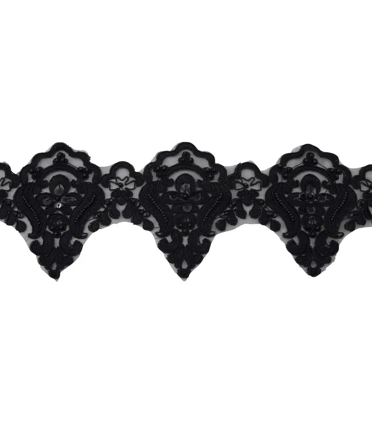 Yaya Han Sew On Fae Lace Black Trim - Per Yard
