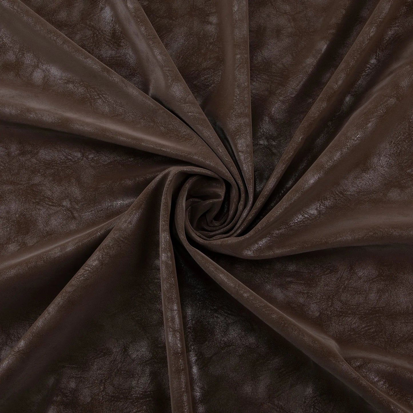 Yaya Han Soft Distressed Pleather Dark Brown Fabric Per Yard