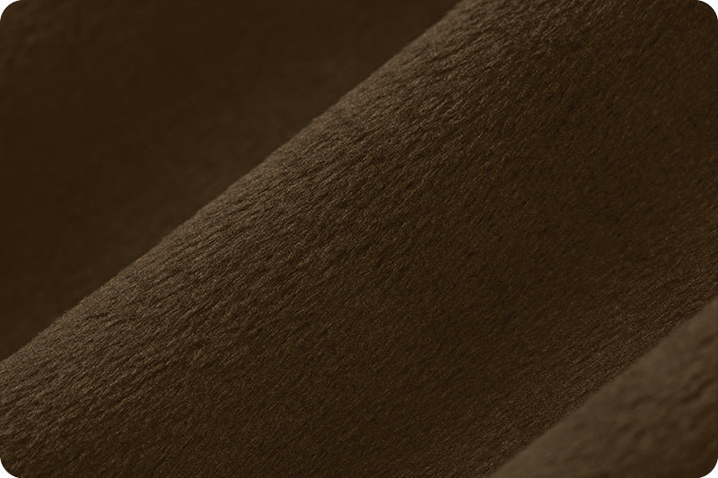 Brown Cuddle 3 58/60" Solid Minky Fabric Per Yard