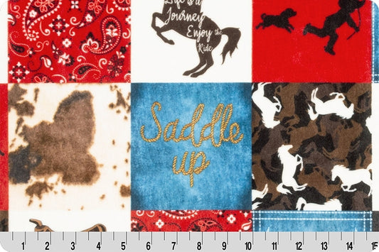 Saddle Up Digital Cuddle® Natural 58/60" Fabric Per Yard