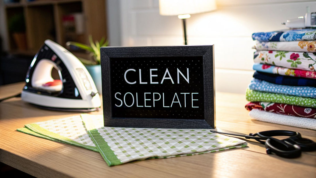 A Crafter's Guide to Cleaning an Iron Soleplate