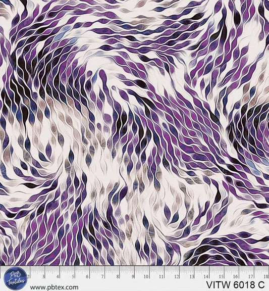 108" Vitality Chic Purple Cotton Wideback Fabric per yard