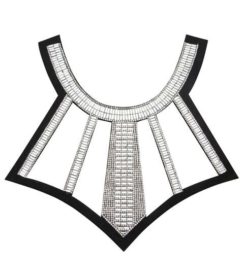 Yaya Han Iron on Warrior Collar 11'' Silver