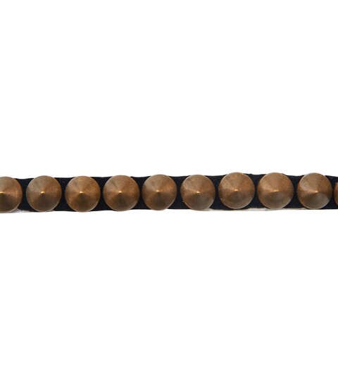 Yaya Han Iron on Spike Trim 0.31" Copper - Per Yard