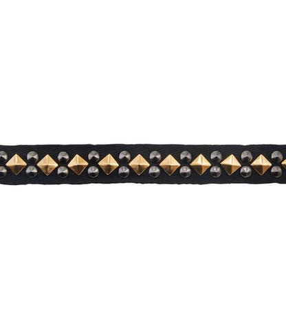 Yaya Han Sew on Dual LA Punk Trim 0.75'' Gold & Pewter - Per Yard