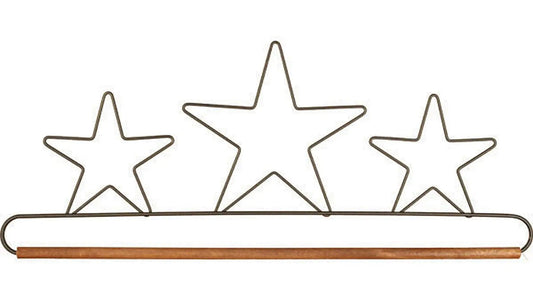 16in Star Hanger With Dowel Silver Tex