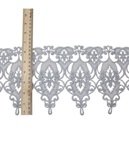Yaya Han Sew On Bianca Metallic Silver Trim - Per Yard