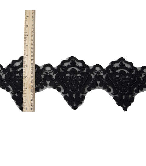 Yaya Han Sew On Fae Lace Black Trim - Per Yard