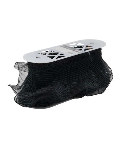 Yaya Han Sew On Mermaid Ruffle Black Iridescent Trim - Per Yard