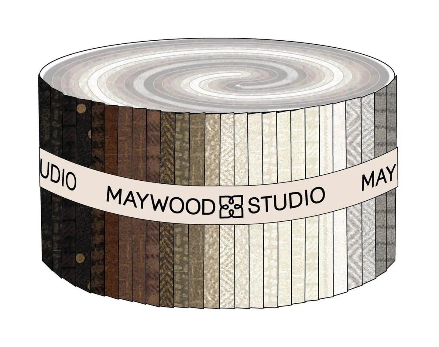 2.5in Strips Woolies Flannel Neutrals Vol. 2, 40pcs/bundle