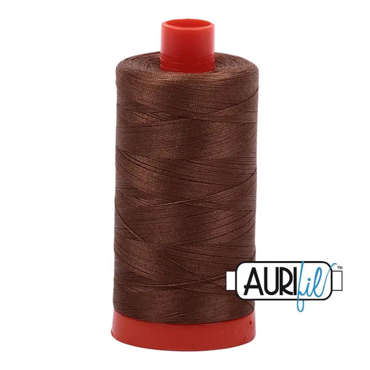 2372 Dark Antique Gold Aurifil Cotton 50wt Large Spool