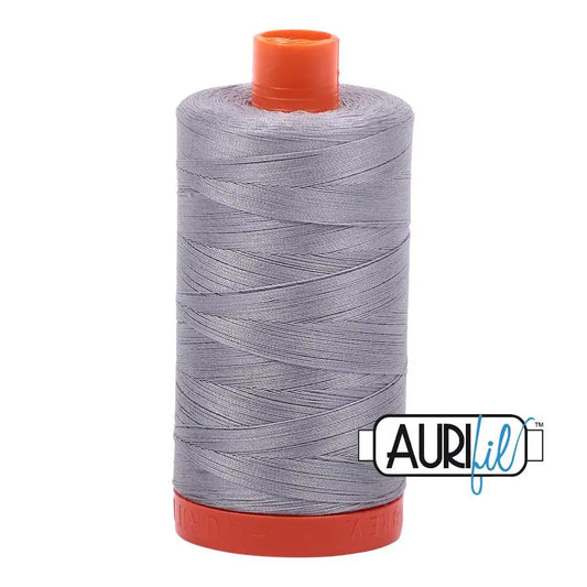 2606 Grey Mist Aurifil Cotton 50wt Large Spool