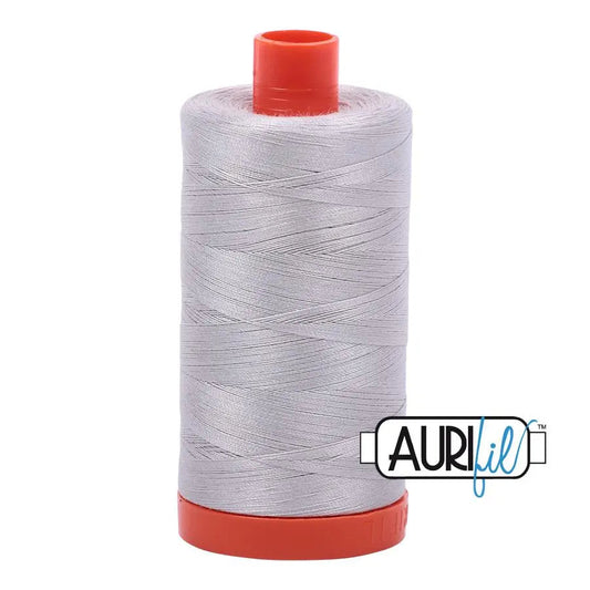 2615 Aluminium Aurifil Cotton 50wt Large Spool