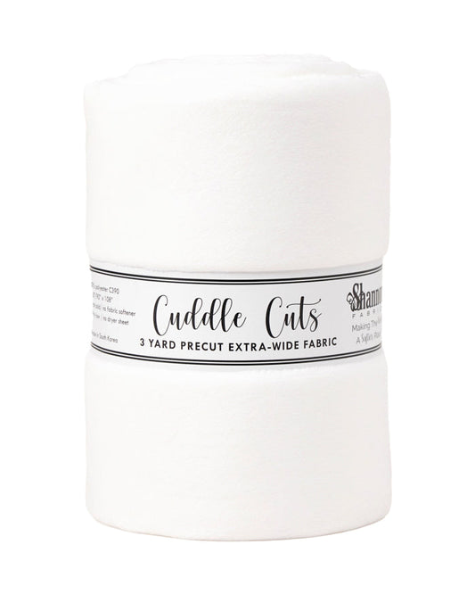 3 Yard Cuddle 110" Cut - White