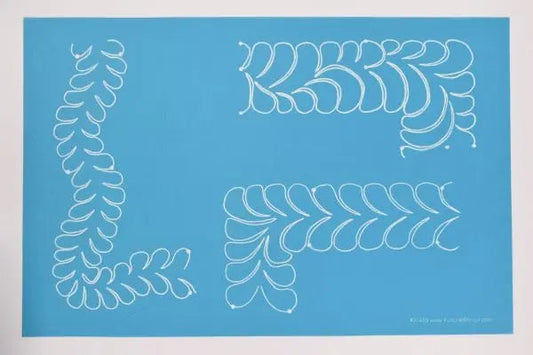 30459 Feather Border 3 in 1 Collection Stencil