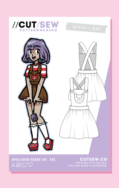 034 // BEAR PINAFORE