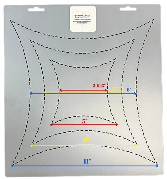 1955 Curvy Square 5"/8"/11" Stencil