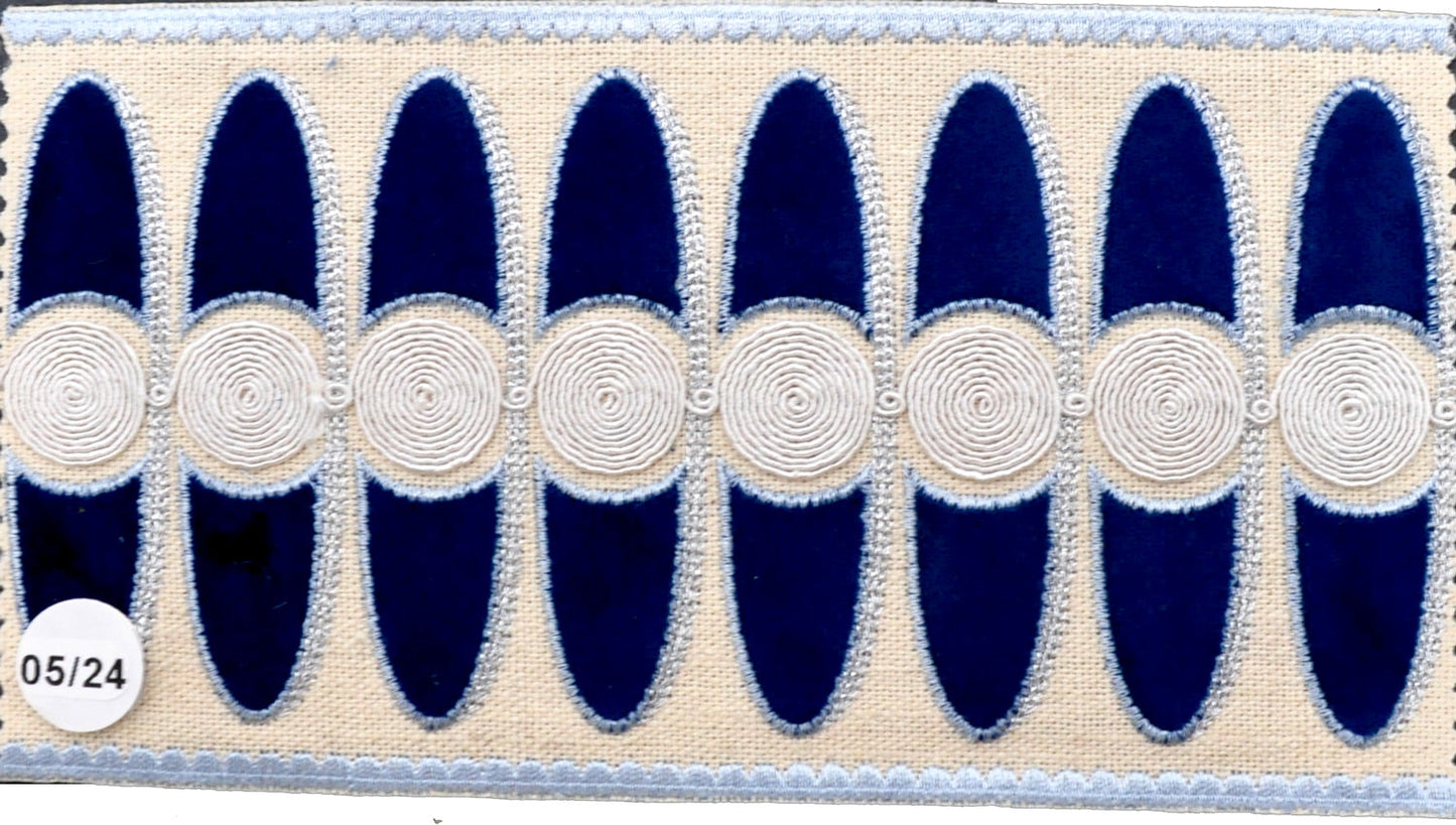 4 1/2 " Width VELVET EMBOSSED TAPE - BR-7529