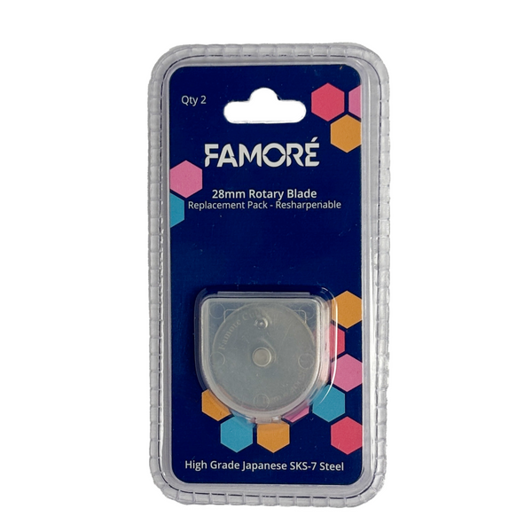 28mm SKS-7 Rotary Replacement Blades 2-Pack | Famore