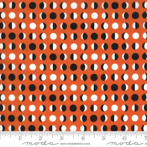 Orange Pumpkin Midnight Magic 2 44"/45" Fabric Per Yard