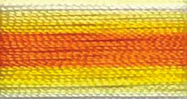 55 Floriani Thread 40 weight 1000M - VARITHREAD YELLOW ORANGE STRPE