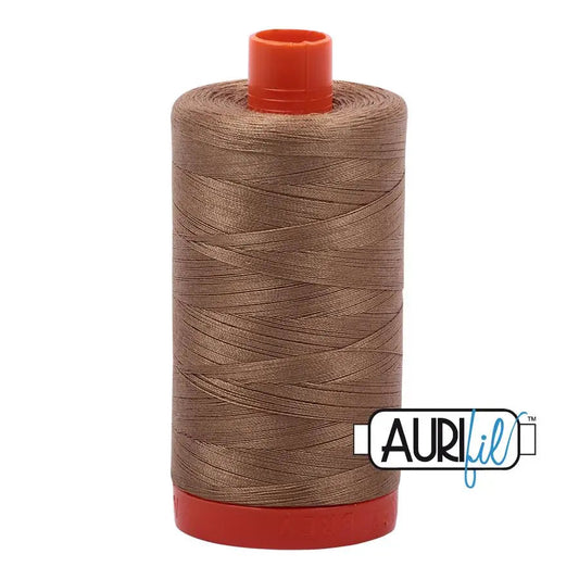 6010 Toast Aurifil Cotton 50wt Large Spool