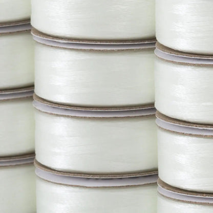 Super Bobs Poly #624 Natural Whilte (M-Style) 12 pack pre-wound bobbins