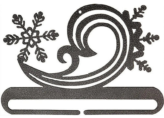 6in Snowy Swirl Split Bottom Charcoal