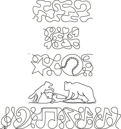 709 Roll 9 Pantograph by Linda V. Taylor